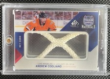 2014-15 UD SP Game Used Net Cord Stadium Series Andrew Cogliano Ducks /25