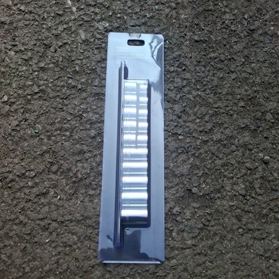 Halfords Advanced 1/2  Drive 6 Point Sockets Metric x10 on Rail