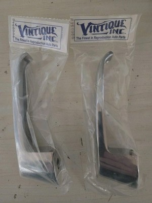 1956 Ford F100 Pickup Insude Door Handles, New , Chrome, Pair