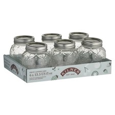 Kilner Regular Mouth Canning Jar 13.5 oz 6 pk (Pack of 2)