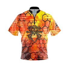  Best Gift Custom Hammer Black Widow Fire Honeycomb Bowling Jersey - All Size