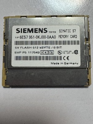 Siemens Simatic S7-300 MMC 512KB 6ES7951-0KJ00-0AA0 Memory Card