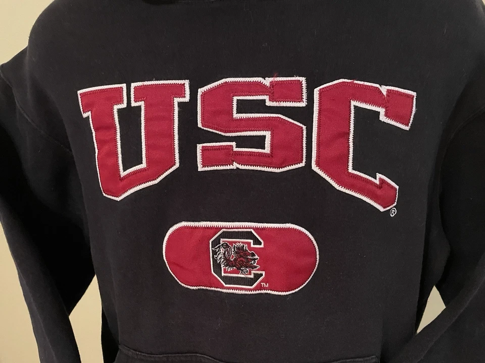 South Carolina Gamecocks Fleece Hoodie Unisex SIZE MED Black - University Of SC - Image 2 of 4