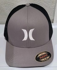 Hurley MEN'S LAGUNA ICON STRETCH HAT -Grey S/ M . New with Tag