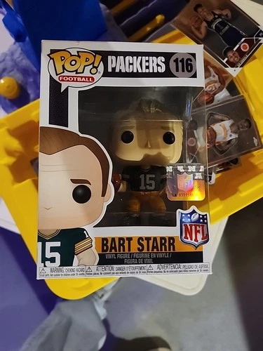 Funko Pop Football NFL Legends BART STARR 116 Green Bay Packers MINT + Protector