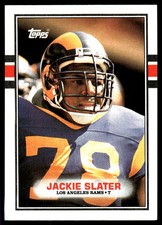 Jackie Slater 1989 Topps #135 Rams NFL READ FREE SHIPPING AutographDen