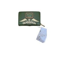 Cartera Loungefly Harry Potter Hogwarts Quidditch Cremallera - Detalle de Snitch Dorado - Nueva con Etiquetas