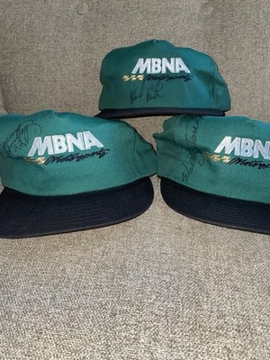 Autographed NASCAR Collectors Lot,Hats, MBNA,Burton,Hensley,Dallenbach