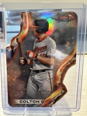 2021 Bowman s Best Colton Cowser Heatwave Die-Cut Refractor Baltimore Orioles