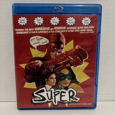 Super (Blu-ray, 2011) James Gunn Cult Hero EOne Canadian Release NTSC Region A
