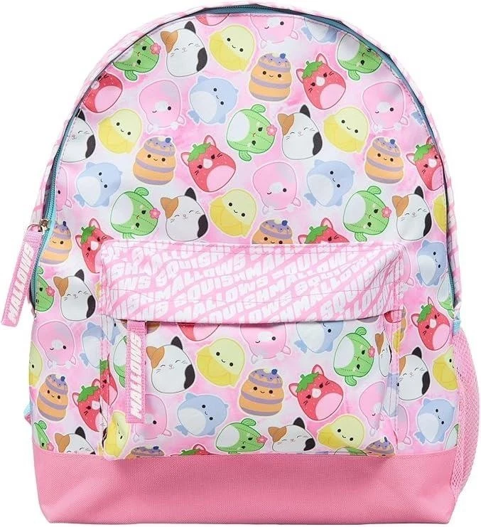 Kids Girls Squishmallows Backpack Officially Licensed Sporty Enstone School Bag