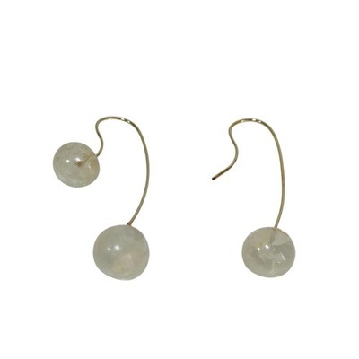 ALPACA TO HANA Ompu Motif Pierce Accessory with Box, White Women