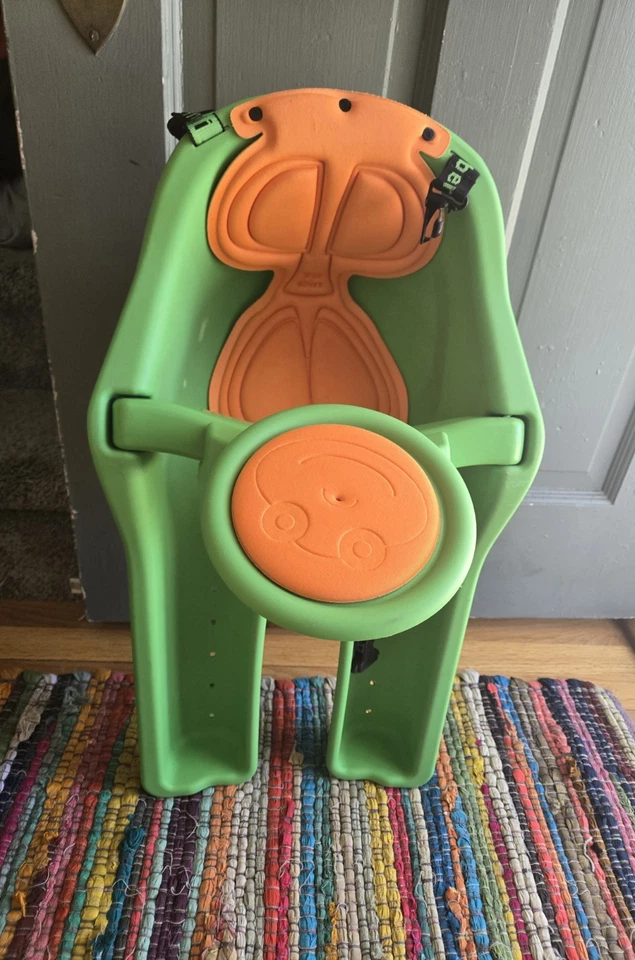 Asiento de bicicleta para niños IBert Safe-T-Seat verde lima hasta 38 libras (1-4 años) asiento de bicicleta para niños Foto 2 de 4