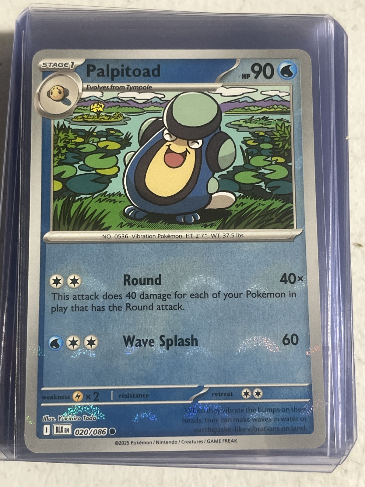 PALPITOAD 020/086 BLACK BOLT POKEMON (POKE BALL, NM)