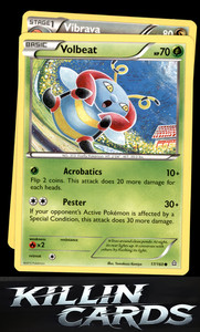 Volbeat 17/160 Pokemon Common XY - Primal Clash Card LP
