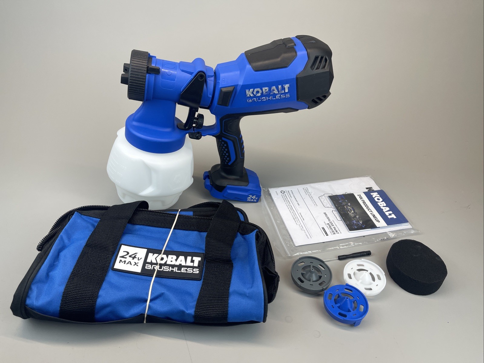 Kobalt 24V Handheld HVLP Paint Sprayer Tool Only