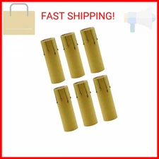 Creative Hobbies 4 Inch Tall Fibre Drip Candle Covers for Medium Base E26 (Ediso