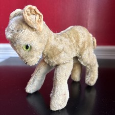 STEIFF " ZICKY " BABY GOAT 1950s, TLC, Much Loved, No ID, Repairs Needed