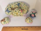Vintage 1994 Toymax Barbie Dollhouse Furniture Chair Yellow Floral Butterfly