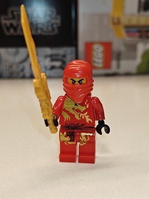 NEW Ninjago Kai DX with Golden Sword Custom Lego Minifigure 2507 Fire  Temple