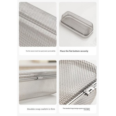 Edelstahl Geschirrkorb zum einfachen Entwässern 26,5 x 11,5 x 3,5 cm 304 SS