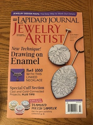 Vintage Lapidary Journal Jewelry Art September/October 2016 Magazine Book
