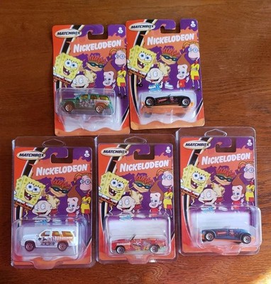 5 Individual Matchbox cars & SUV's New in Pack Nickelodeon Rug Rats & Spongebob 