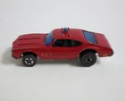 1969 REDLINE Hot Wheels Chief's Special Olds 442 Fire Dept Red Made In Hong Kong