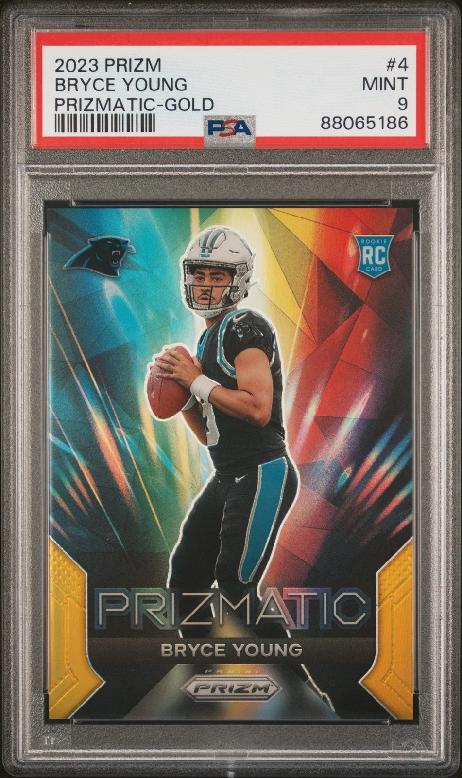 Bryce Young Panini Prizm Prizmatic #4 Gold