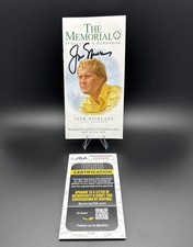 RARE Jack Nicklaus Signed 2000 Memorial Golf Spectators Handbook Auto JSA COA