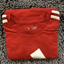 Adidas Youth Red Crew Neck Short Sleeve T-Shirt Size Medium Kids