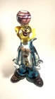 Huge Murano Glass Clown 15" Sculpture 10lb 10oz Aventurine Gold Fleck Masterwork