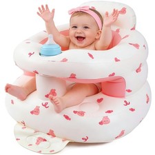Thickened Inflatable Baby Seat Blow Up Chair 336 Months Tray Air Pump