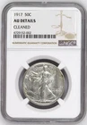 1917 Walking Liberty NGC AU Details Cleaned