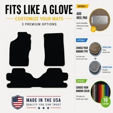 Avery Touring Black Carpet Front Rear Runner Floor Mats For 95-04 Tacoma Ut