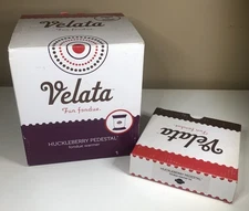 Scentsy VELATA Fun Fondue Huckleberry Pedestal WARMER & LID Open Box Purple