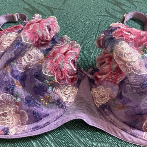 Victoria’s Secret Dream Angels Push Up No Padding Purple Floral 36D - Bild 2 von 8