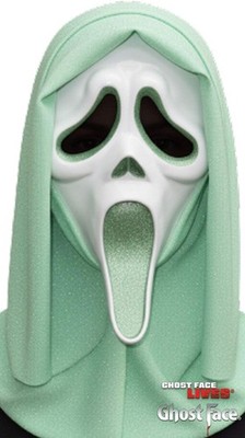 Fun World Scream Ghost Face Glitter Character Costume Mask