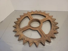 Industrial Cast Sprocket Gear Steampunk Machine Lamp Decor base Wall Hanging 15"