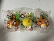 3x Sealed Angry Birds Stella Dahlia Poppy Plush Backpack Clips 2014 CWT