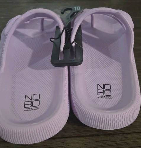 NOBO Women's Comfort Slip On Slide Toe Sandals Color Lavander Size 10 - Picture 10 of 12