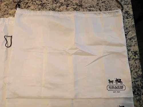 Lot Of 3 Coach Satin Dust Bags. Handbag Storage (2) 15 x 19, (1) 23 x 18