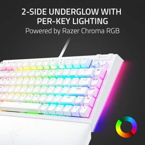 Razer BlackWidow V4 75% - Hot-swappable Mechanical Gaming Keyboard (Orange - Picture 6 of 8