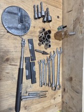 Used Tool Lot Sockets Wrenches Screwdrivers Razors Etc. Some Vintage See Pics
