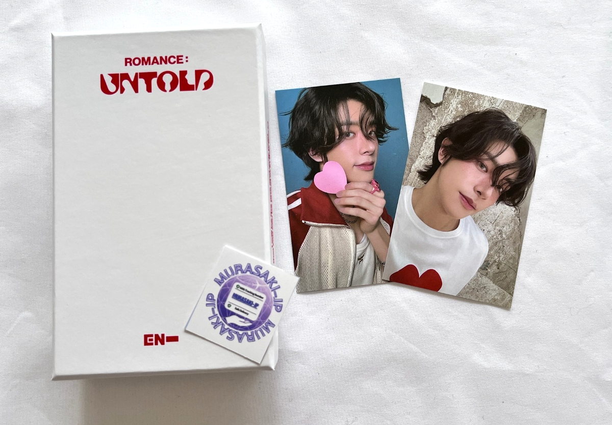 JAKE リングネックレス バンコク購入特典トレカ付き ENHYPEN JAKE ROMANCE : UNTOLD RING NECKLACE PHOTOCARD SET