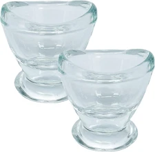 2 Pcs Glass Eye Wash Cups Eye Wash Cleaner for Eye Rinse,Portable Eye Care Tools