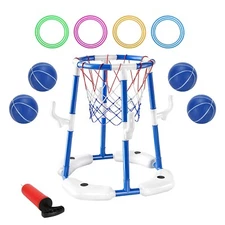 Basketball Hoop Set for Swimming Pool Backyard Summer Party 3-12 Years Old Kids