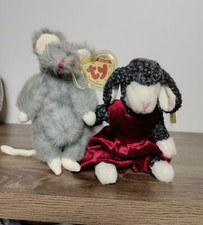 TY Squeaky The Mouse & LILLY" the LAMB of Attic Treasure Collection Plush Toy...