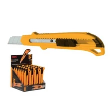 Rox 6-1/2 Inch Plastic Snap Off Cutter Retractable Utility Knife for Office