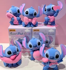 Authentic TOPTOY Stitch Sweet Pink Series Blind Box Figure Gift New HOOOOT